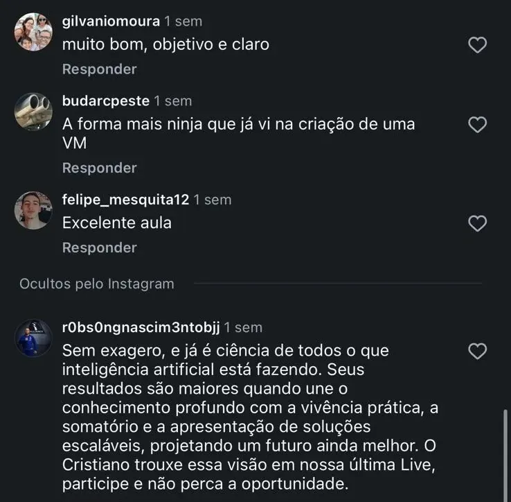 Depoimento de aluno 8