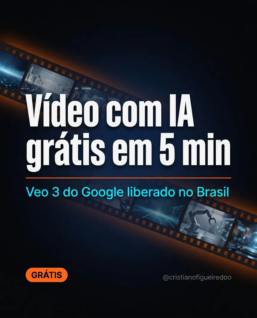 Slide de carrossel sobre vídeo com IA feito por agente